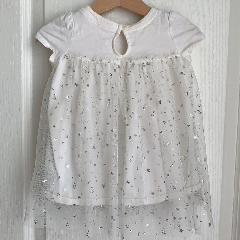 BabyGap Tulle Star White Dress